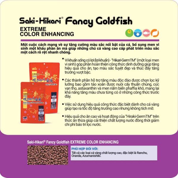Saki-Hikari Fancy Goldfish Extreme Color Enhancing