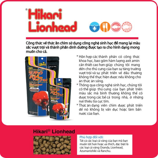 Hikari Lionhead Mini - Thức Ăn Cá Koi Hikari