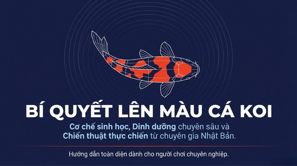 Thức ăn lên màu cho cá Koi: Cơ chế, thành phần và sản phẩm Hikari 