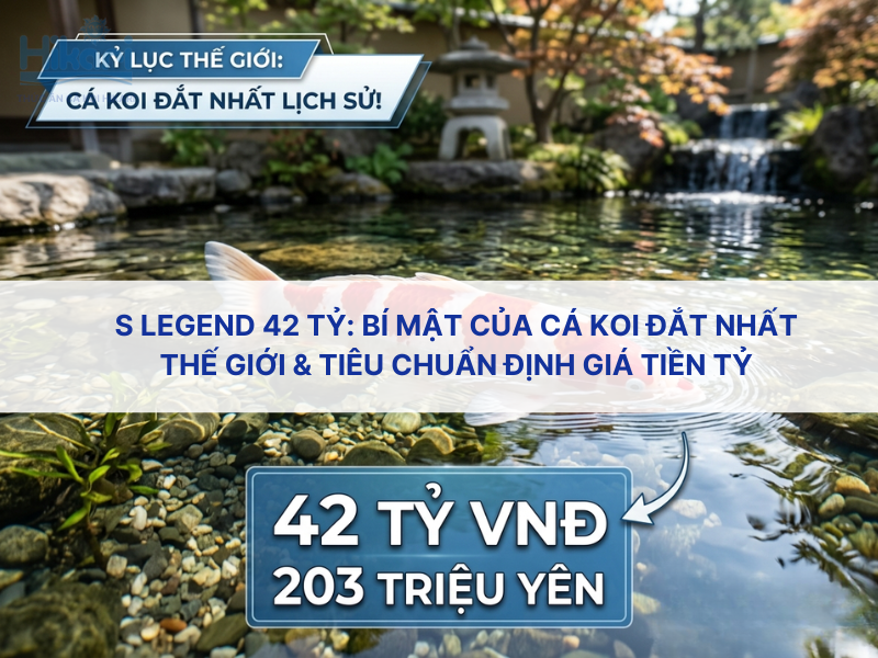 S Legend 42 Tỷ: Bí mật của cá koi đắt nhất thế giới & tiêu chuẩn định giá tiền tỷ