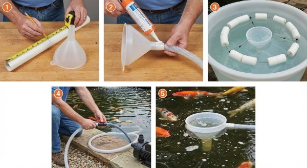 Cách làm hút mặt hồ cá Koi với 5 bước đơn giản tại nhà