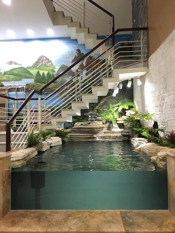 Mẫu hồ hiện đại kết hợp kính