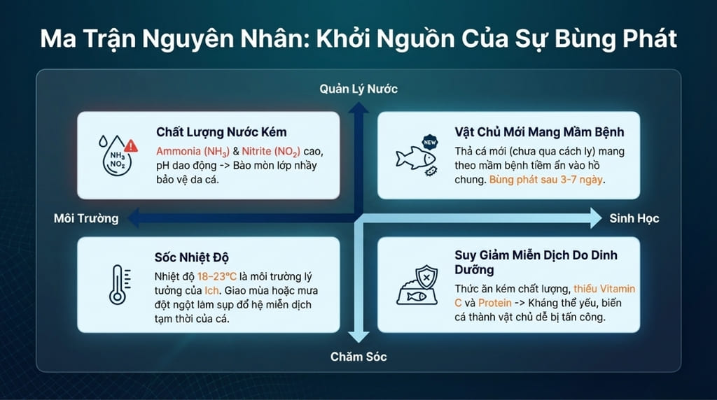 Cá bị nấm trắng: Nguyên nhân & Cách điều trị hiệu quả nhất