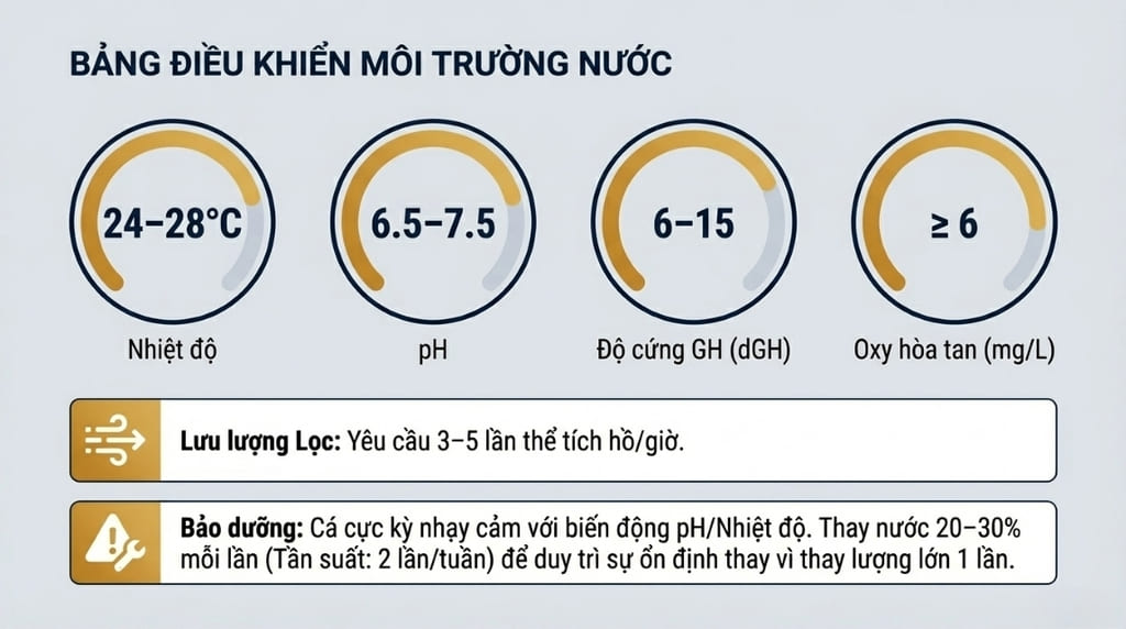 Môi trường nước lý tưởng