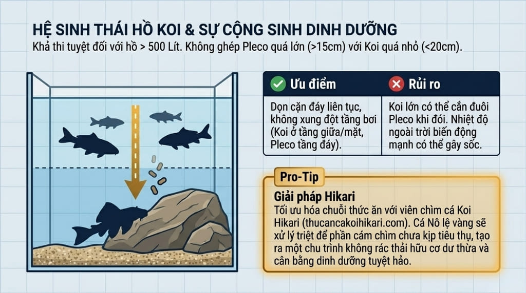 Có nên nuôi cá nô lệ vàng chung với cá Koi không?Có nên nuôi cá nô lệ vàng chung với cá Koi không?