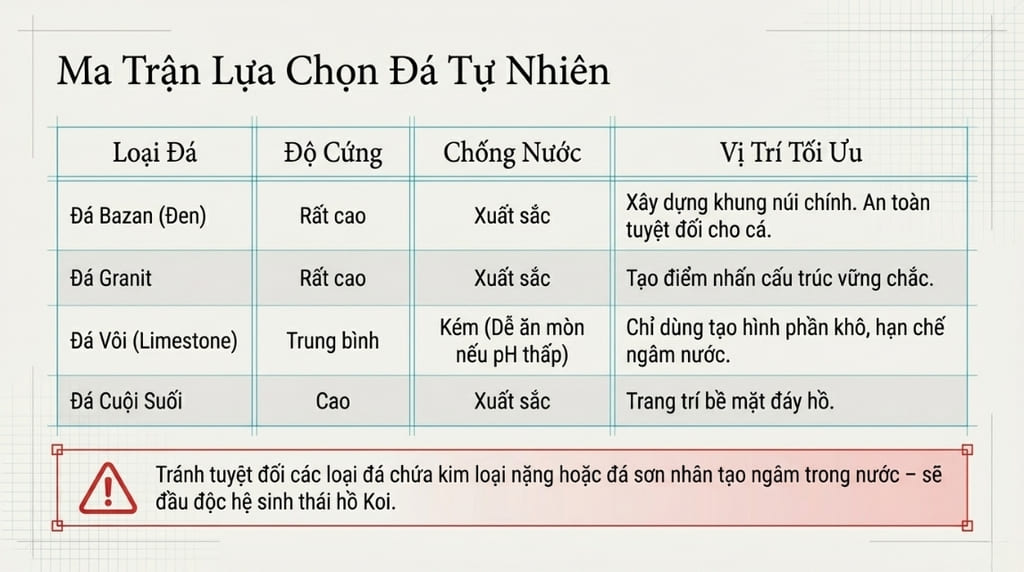 Nên lựa chọn loại đá nào là tốt nhất cho hòn non bộ hồ cá? Nên lựa chọn loại đá nào là tốt nhất cho hòn non bộ hồ cá?