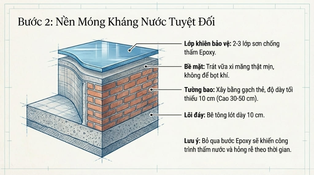 Xây dựng nền móng và xử lý hồ chứa nước Xây dựng nền móng và xử lý hồ chứa nước