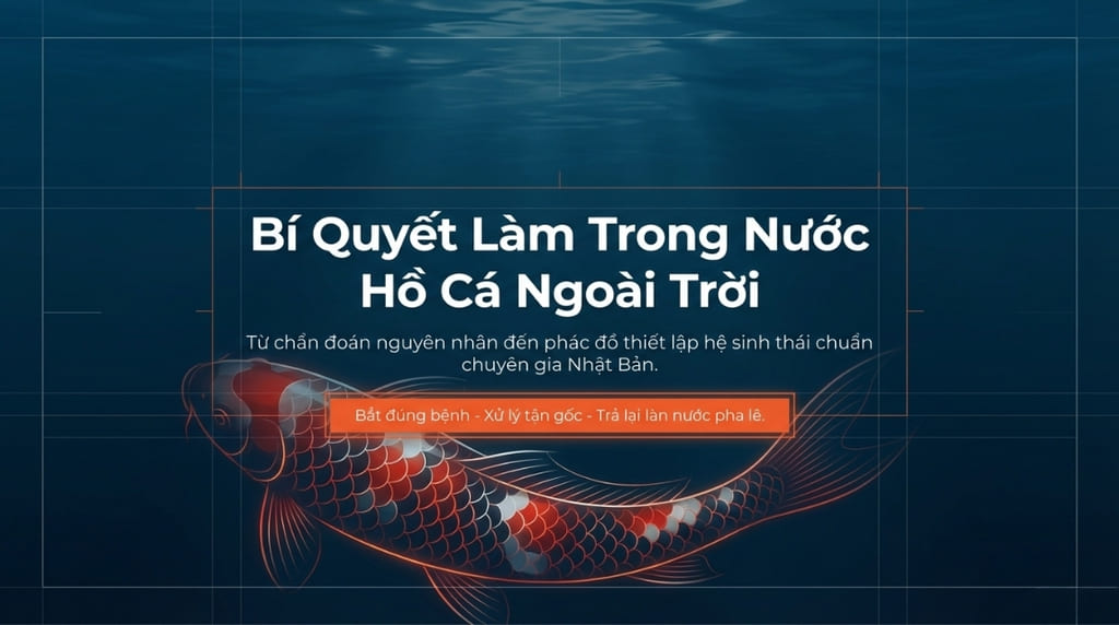 Cách làm trong nước hồ cá ngoài trời hiệu quả an toàn tại nhà