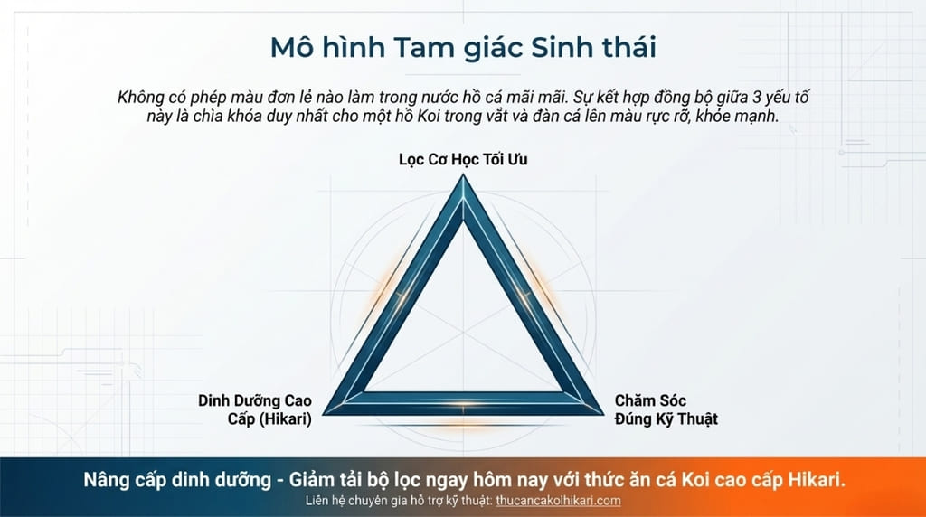 cách làm trong nước hồ cá ngoài trời