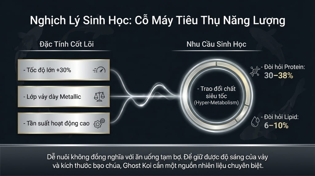 Nhu cầu năng lượng cao của cá Koi MaNhu cầu năng lượng cao của cá Koi MaNhu cầu năng lượng cao của cá Koi Ma