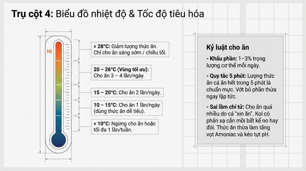 Liều lượng và thời gian cho ăn đúng cách