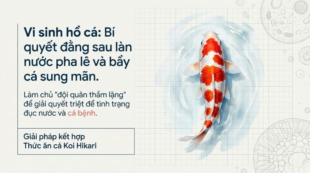 Vi sinh hồ cá: Bí quyết giúp nước trong cá khỏe cực đơn giản Vi sinh hồ cá: Bí quyết giúp nước trong cá khỏe cực đơn giản
