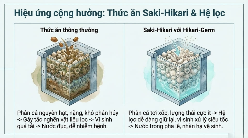 Sự kết hợp hoàn hảo giữa Thức ăn và Hệ lọc Sự kết hợp hoàn hảo giữa Thức ăn và Hệ lọc