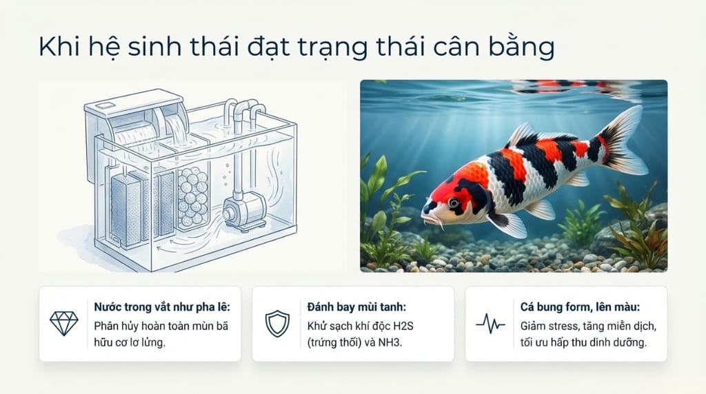 Tác động đến chất lượng nước và sức khỏe của cá Tác động đến chất lượng nước và sức khỏe của cá