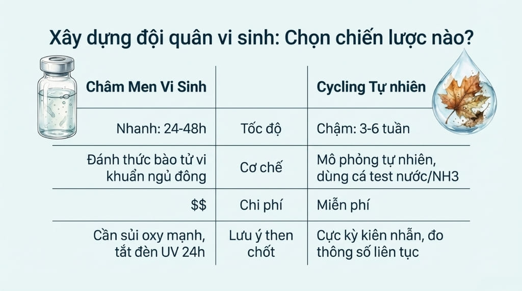 Tạo vi sinh tự nhiên (Cycling hồ) Tạo vi sinh tự nhiên (Cycling hồ)