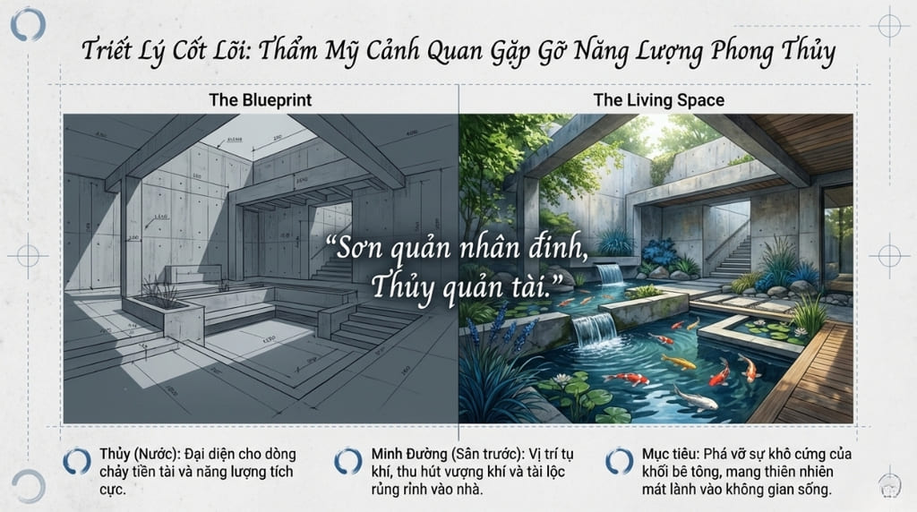 Thẩm mỹ kiến trúc và yếu tố phong thủy học